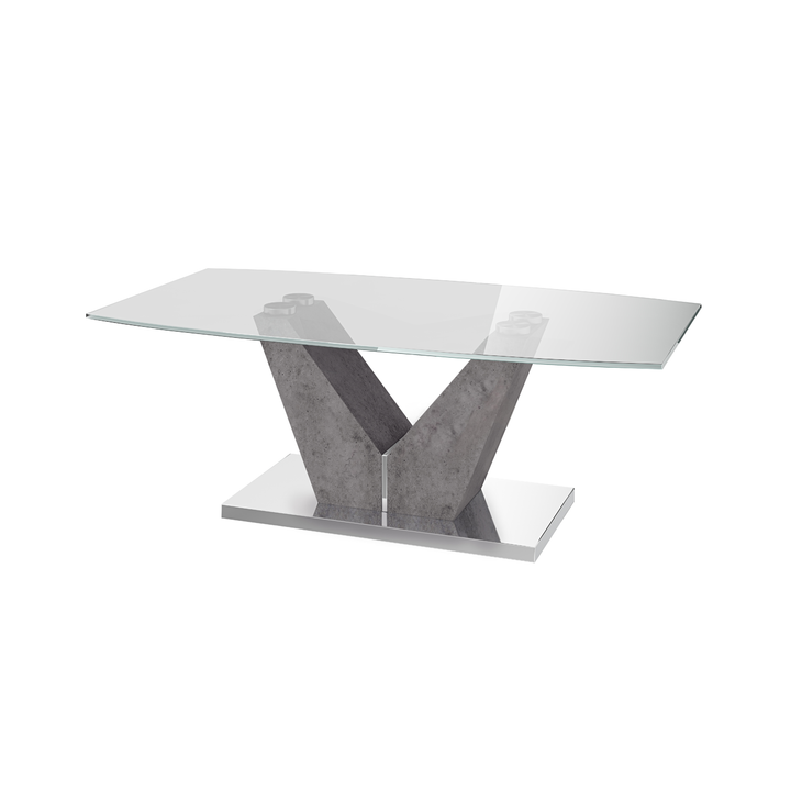 Dolce Clear Glass Coffee Table