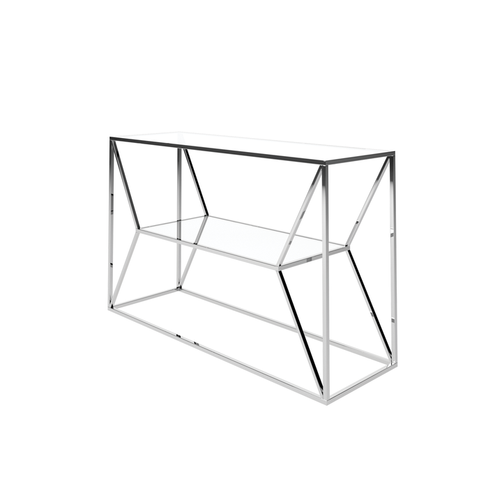 Matteo Clear Glass Console Table