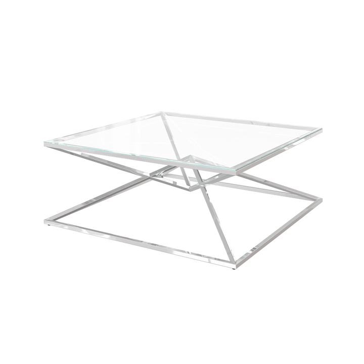 Prism Clear Glass Coffee Table