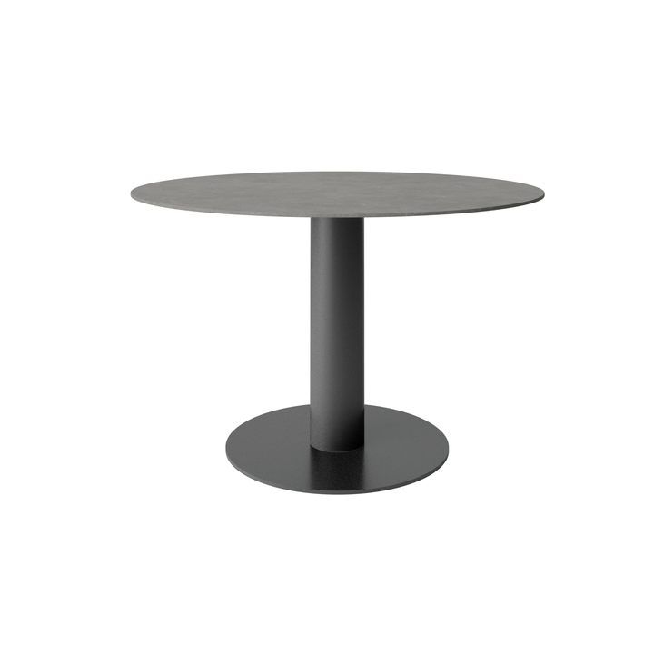 Primo 120cm Matte Grey Ceramic Round Dining Table