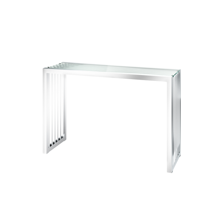 Horizon Clear Glass Console Table