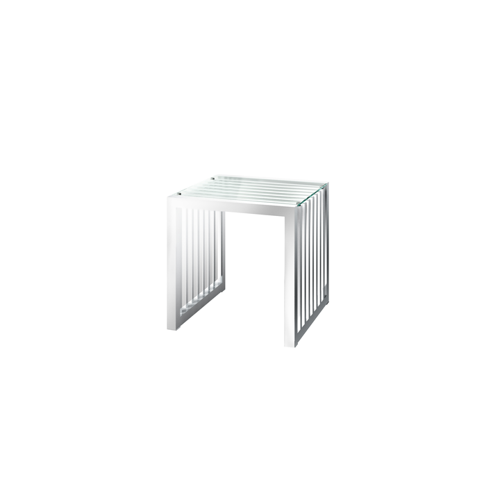 Horizon Clear Glass Side Table