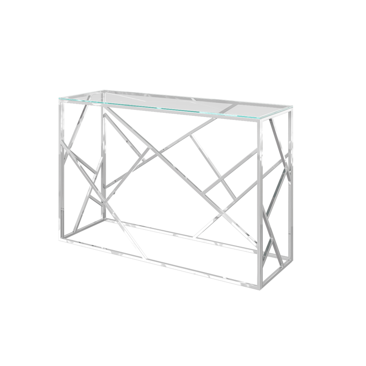 Kieta Clear Glass Console Table