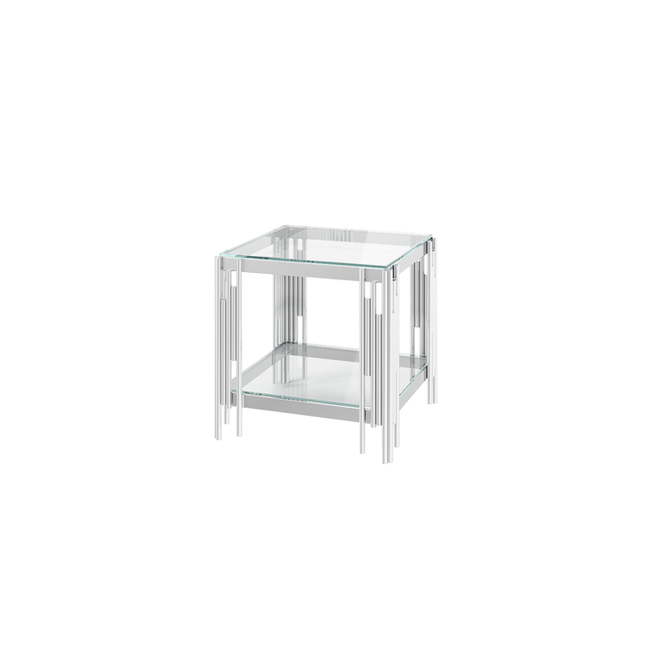Vasari Clear Glass Side Table