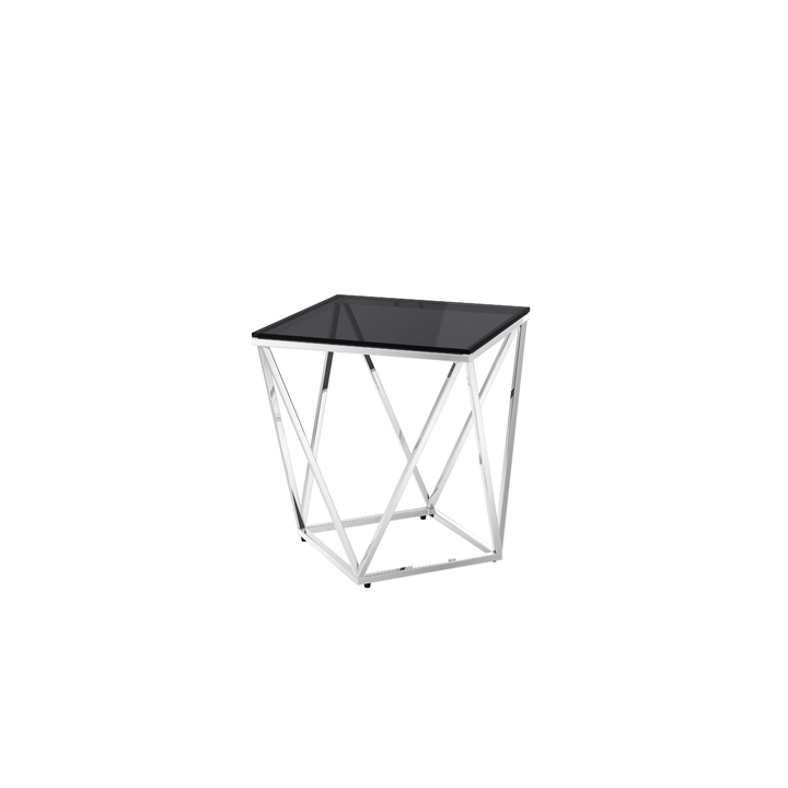 Pirlo Smoked Glass Side Table