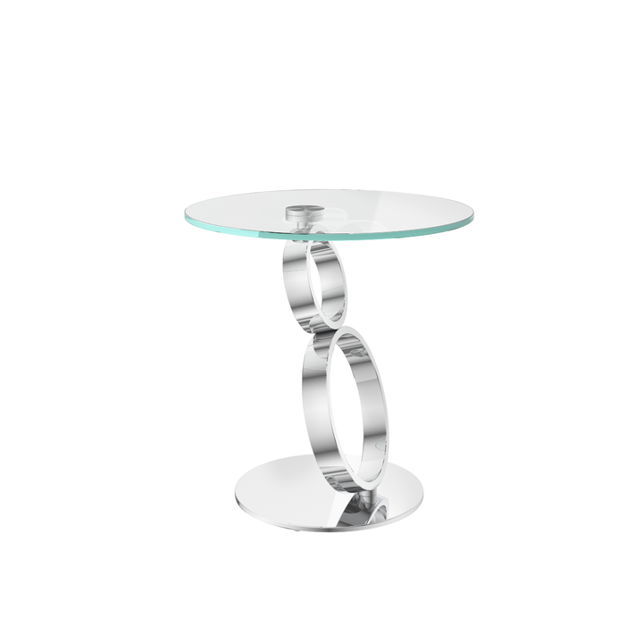 Olympia Clear Glass Side Table