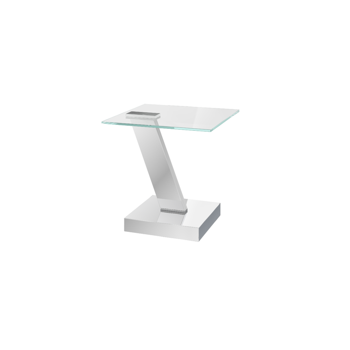 Sparta Clear Glass Side Table