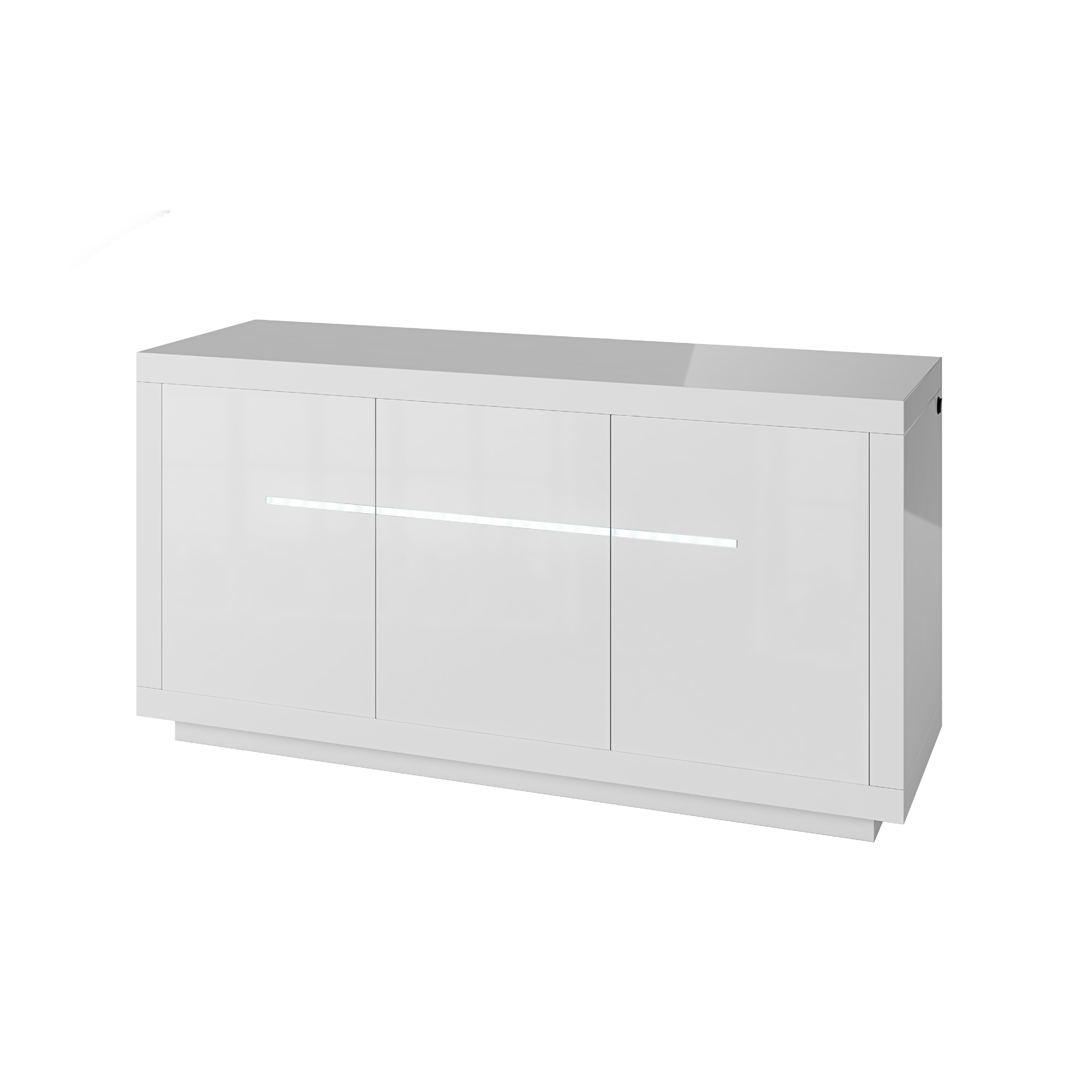 Monte Carlo 3 Door LED High Gloss Sideboard