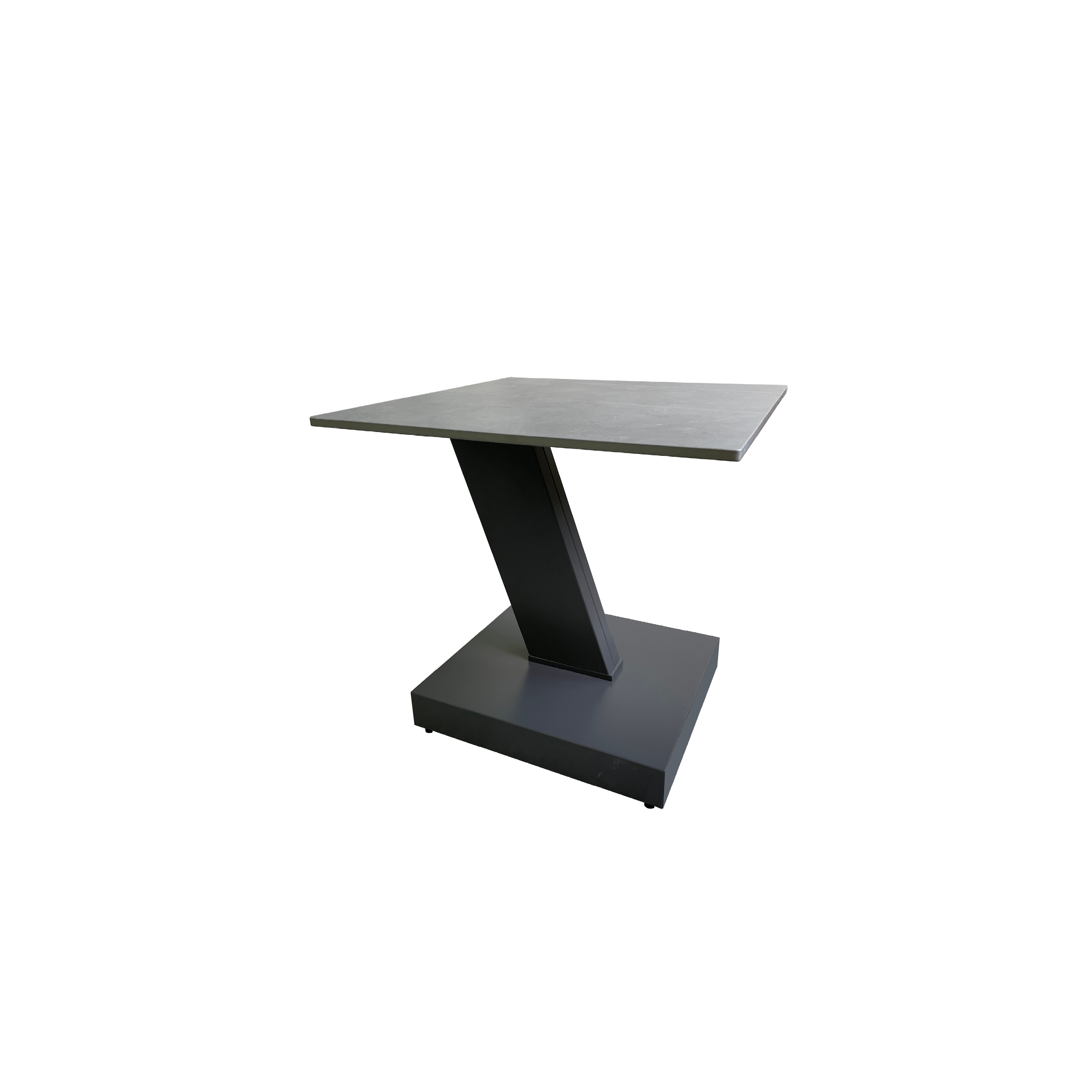 Sparta Matte Grey Ceramic Side Table