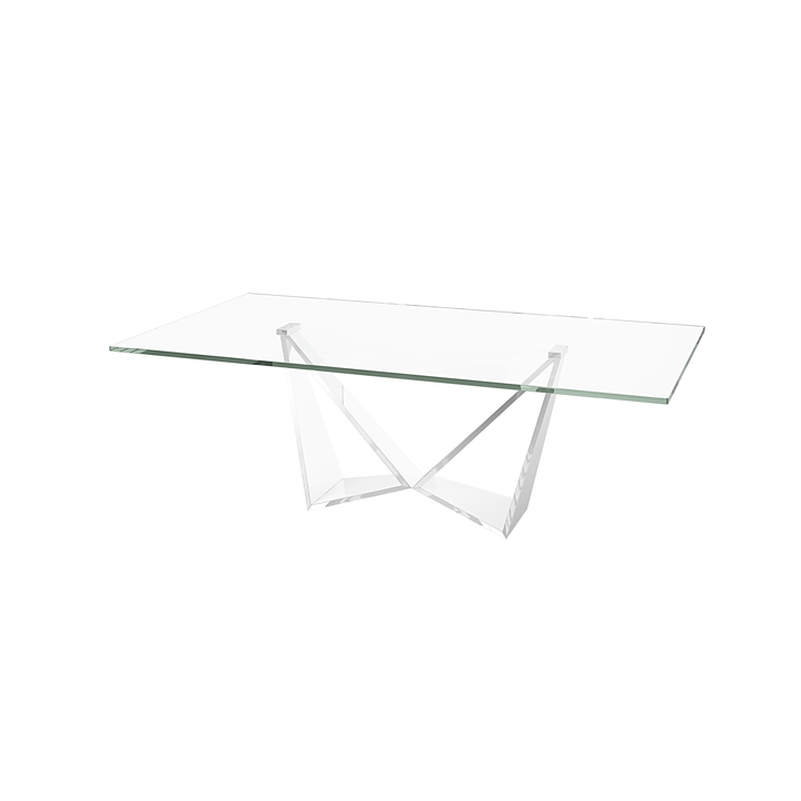 Florentina Clear Glass Coffee Table