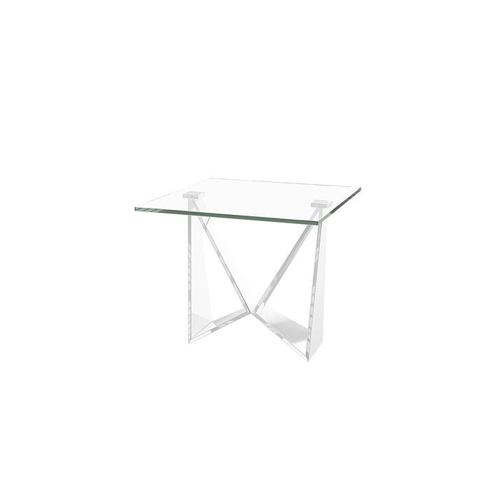 Florentina Clear Glass Side Table
