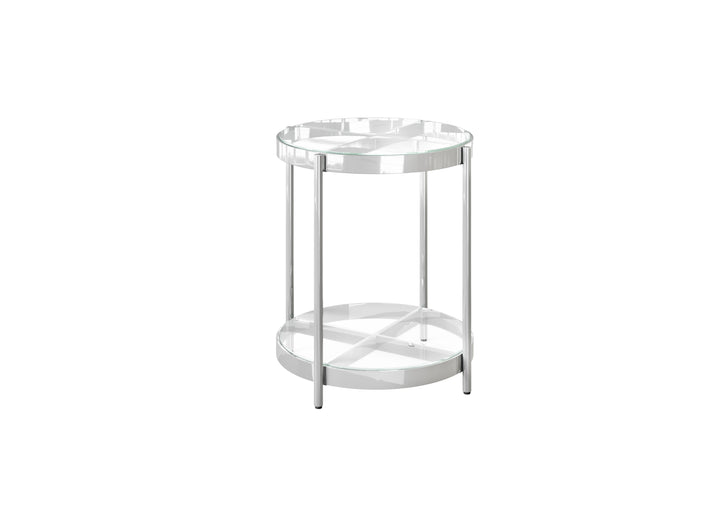 Omari Clear Glass Side Table